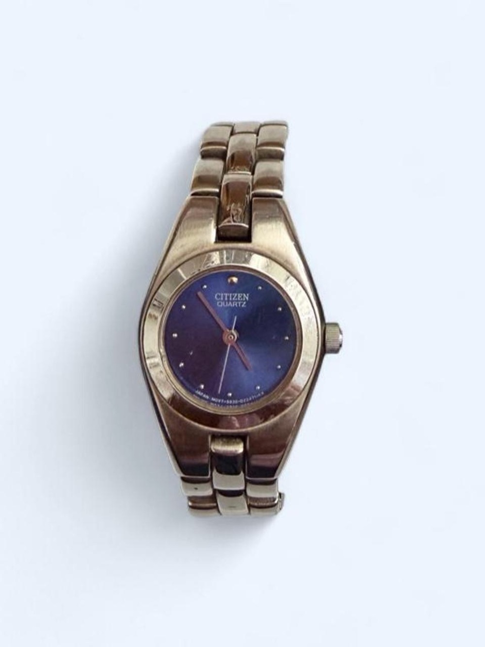 Citizen Gold Tone Watch with Blue Dial